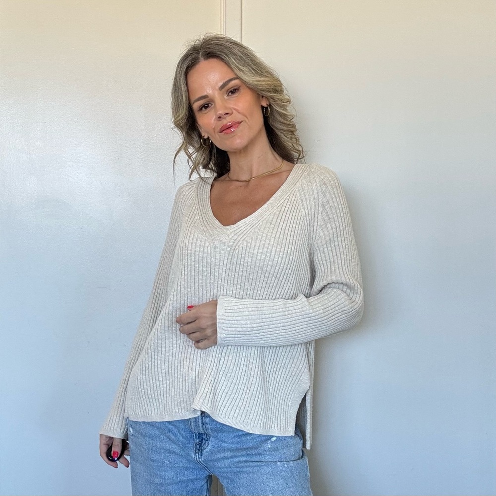 Free People Beach Ribbed Knit Jumper